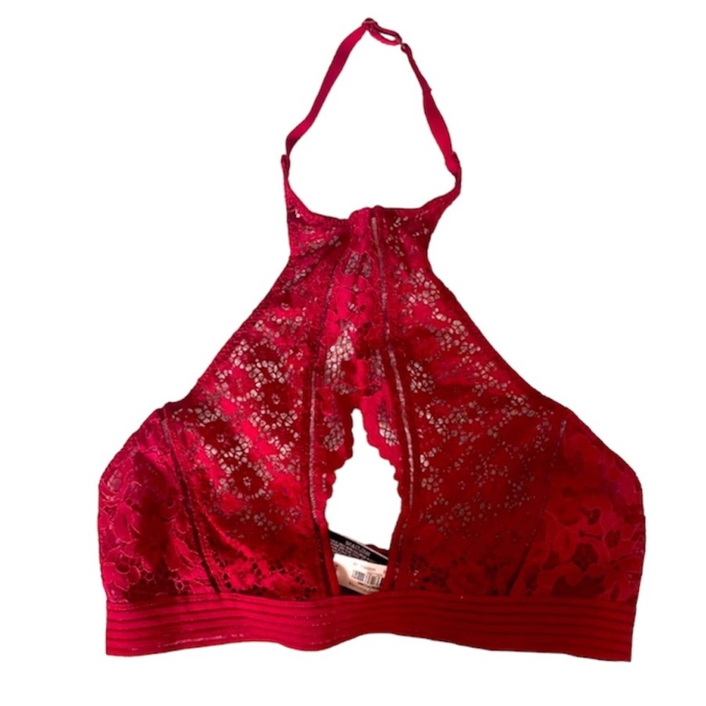Victoria's Secret Lace red top bralette Size S NWT Valentine’s Day lingerie